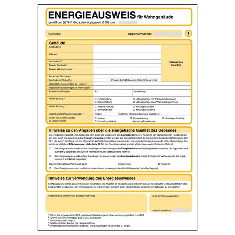 Energieausweis Seite 1
