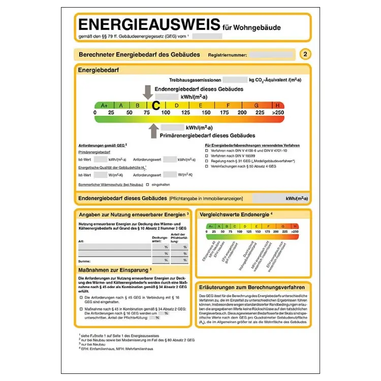 Energieausweis Seite 2