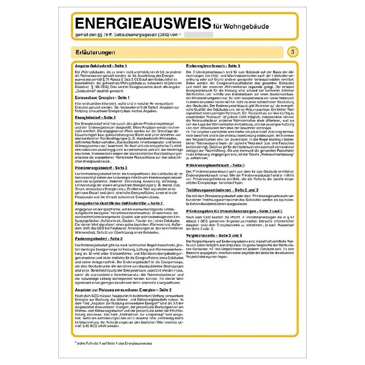 Energieausweis Seite 5