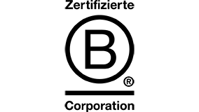 Zertifiziertes B-Corporation-Logo.
