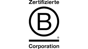Zertifiziertes B-Corporation-Logo.