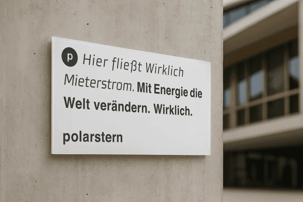 Plakette Mieterstrom